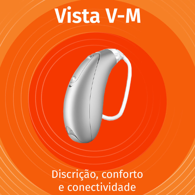 Linha de aparelhos auditivos Vista da Argosy