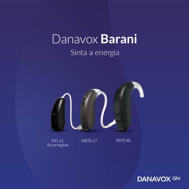 Linha de aparelhos auditivos Barani da Danavox